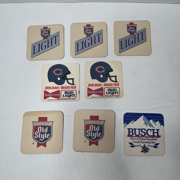 Lot of 35 Vintage Paper/Cardboard Beer Coasters Collection Variety - Picture 2 of 7